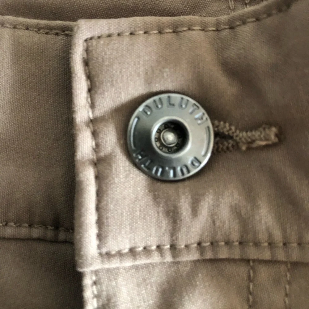 Duluth Trading Flex Dry on the Fly Cargo Pants Mens 36x36 Military Brown